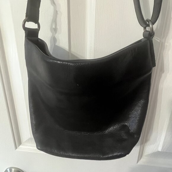 Latico Vintage Navy Blue Leather Braided Detail Crossbody Purse - Picture 3 of 11